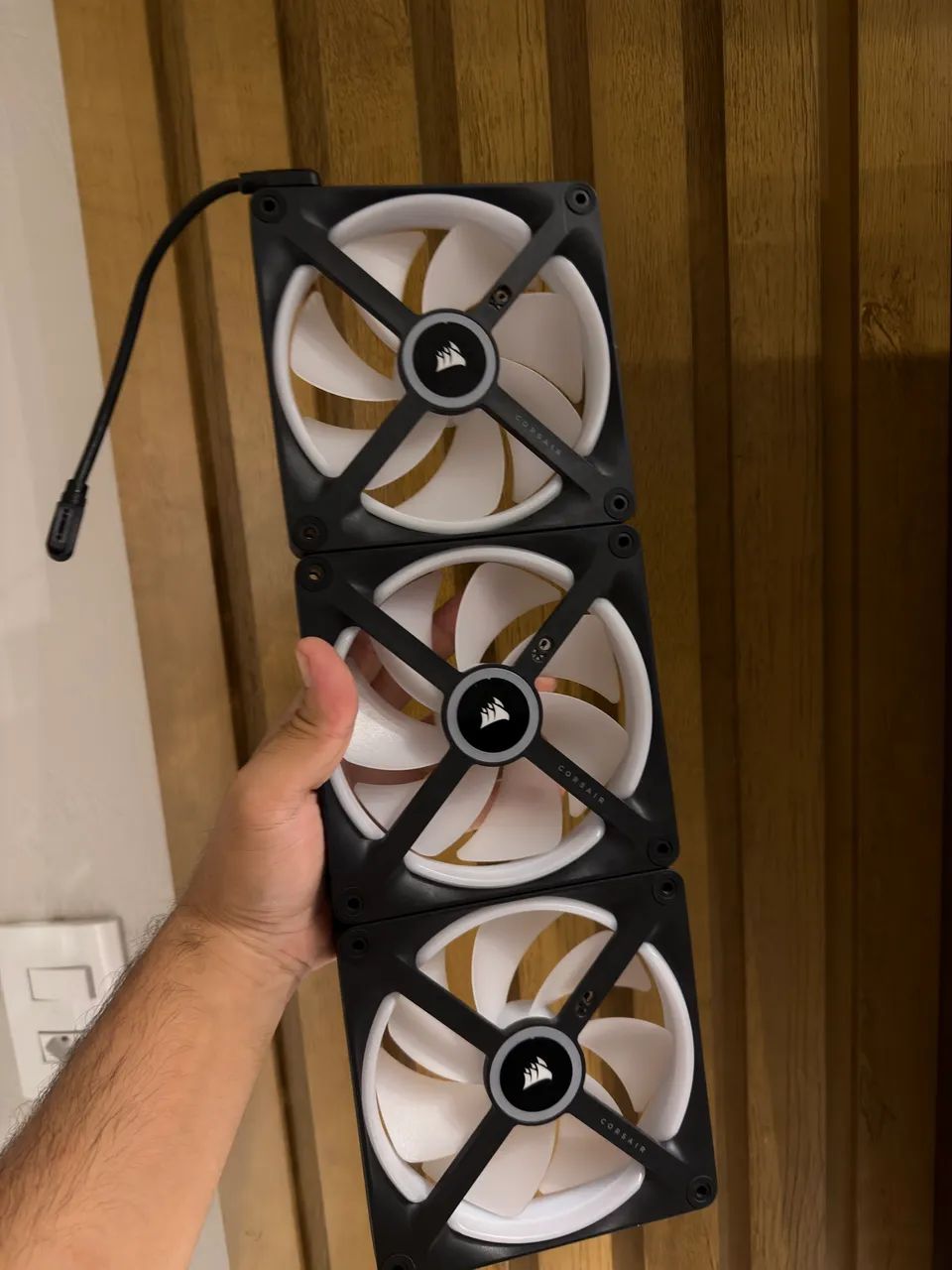 3 FANS CORSAIR QX140MM SEM CONTROLADORA 