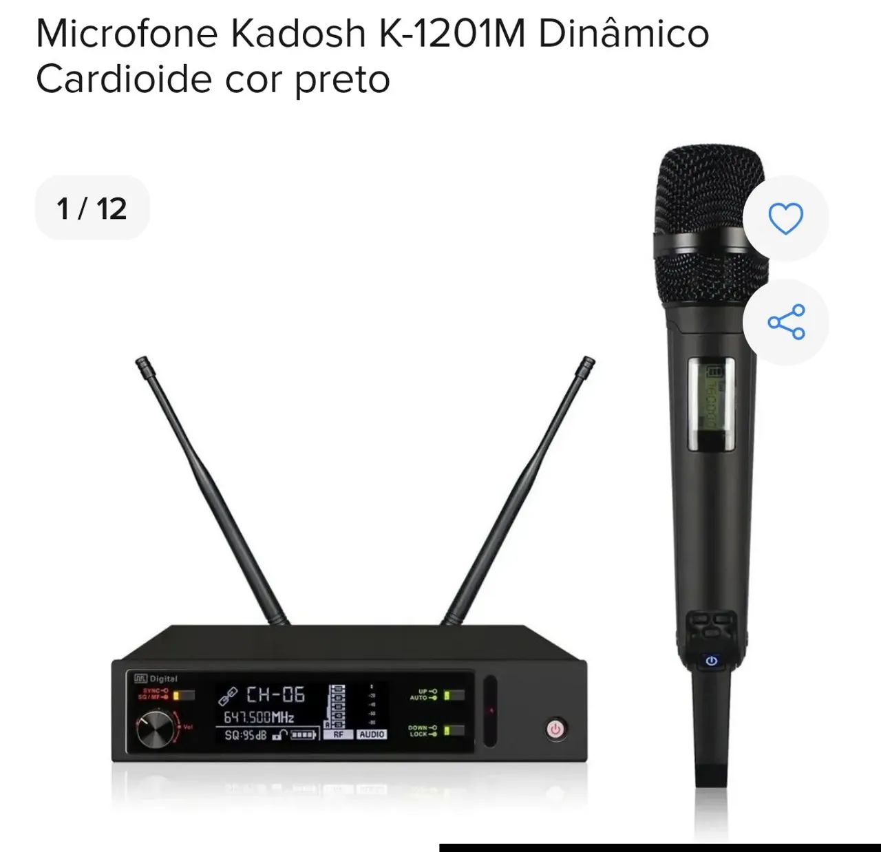 Microfone Kadosh K1201 