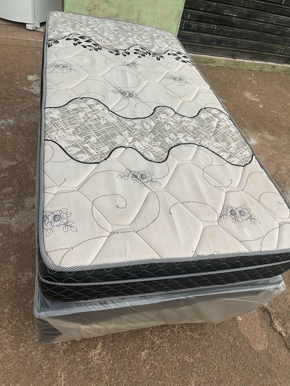 Cama box solteiro colchão e base - Foto 3