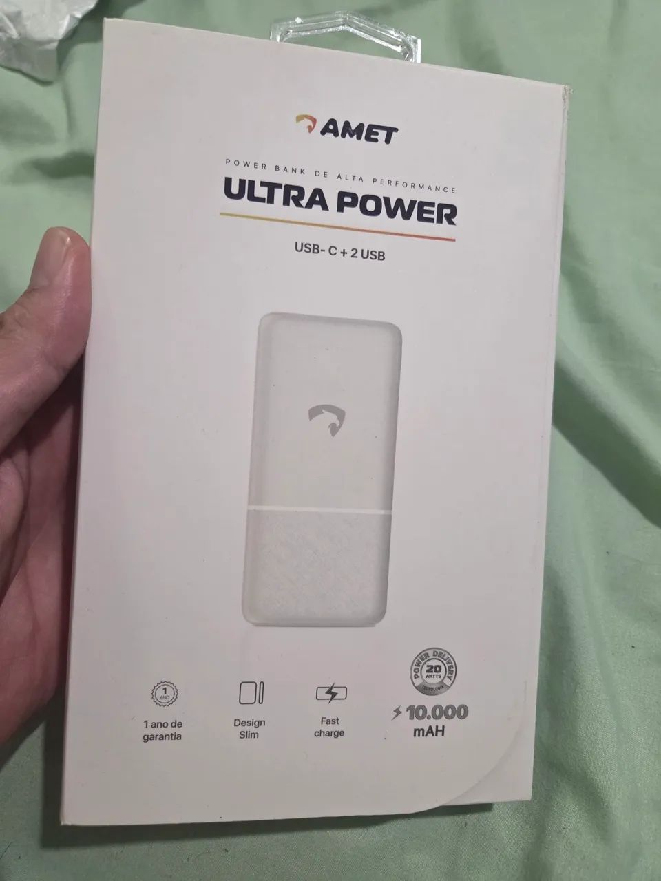 Bateria portátil ultra power para Android e iPhone!