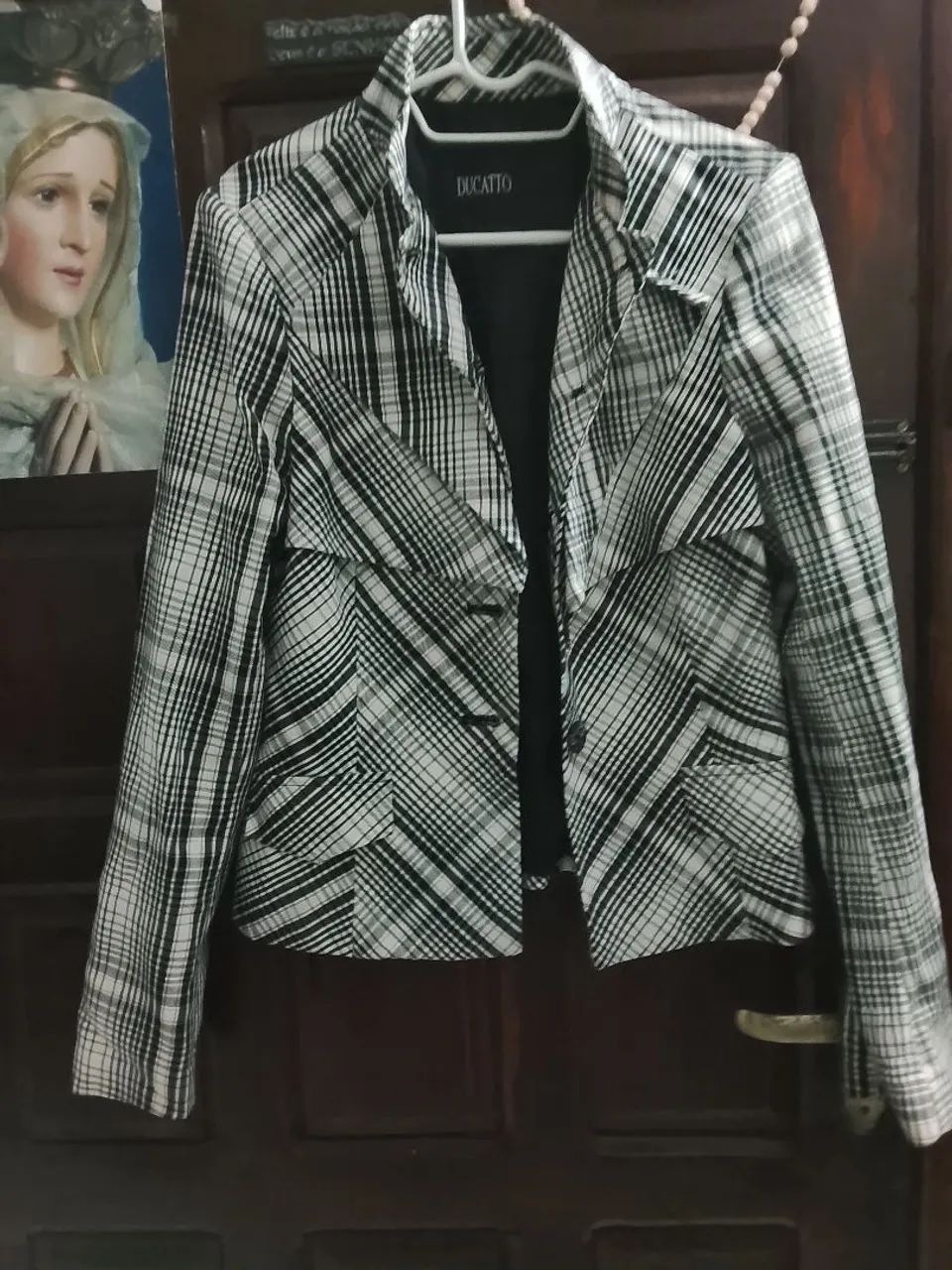 Blazer preto e branco DUCATTO M  - Foto 2
