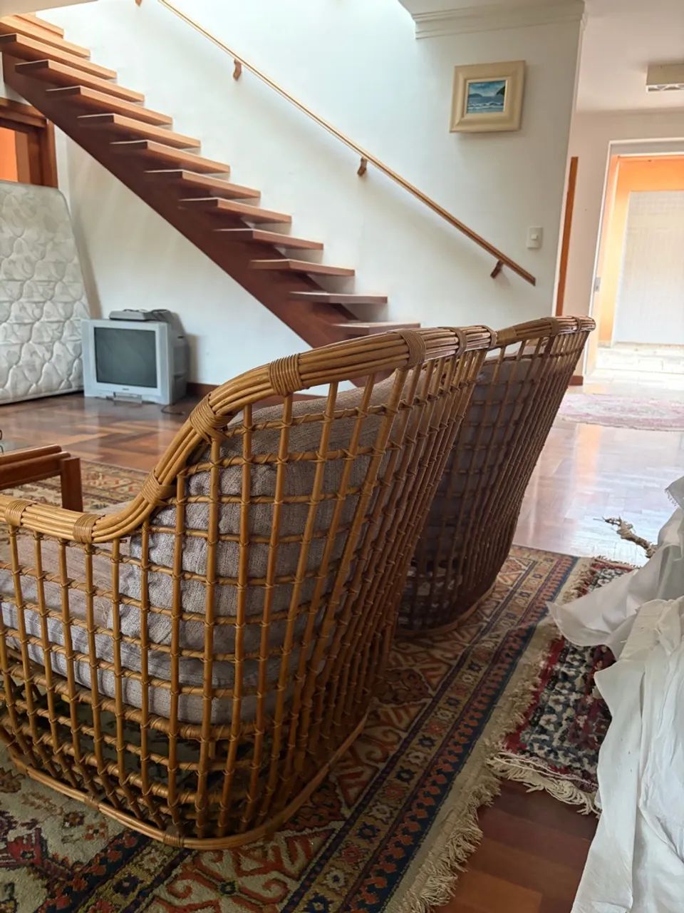 Sofá + 2 poltronas de sisal  - Foto 4