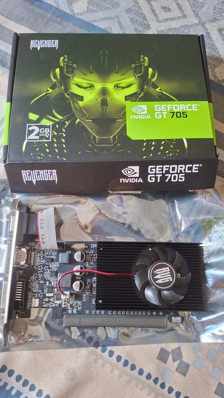 Placa de vídeo Geforce Gt705 NVidia 2gb