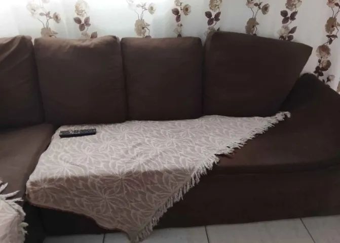 Sofá de canto com 6 lugares