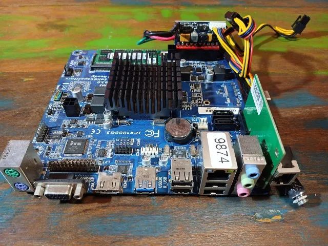Placa Mãe Itx Com Processador Celeron J1800 + 4gb + Fonte - Foto 2