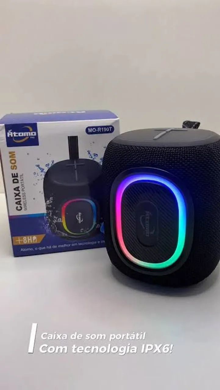 CAIXA DE SOM ATOMO MO-R190T IPX6