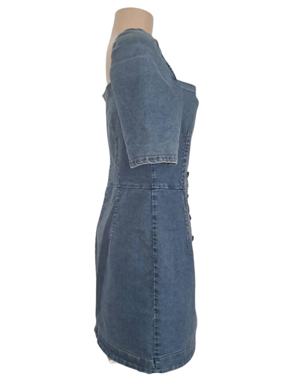Vestido Jeans Up Scale Tamanho 42 - Foto 5