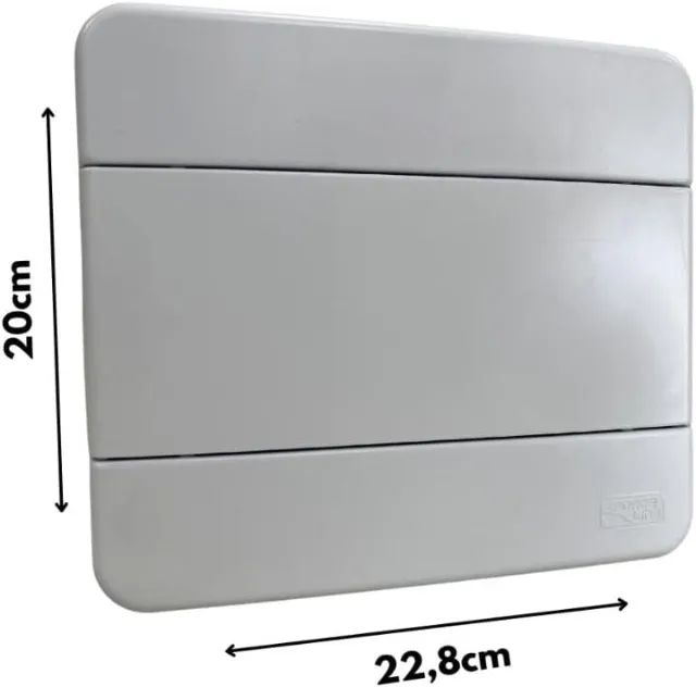 force line - quadro distribuiçao 8 disjuntores din - embutir, branco