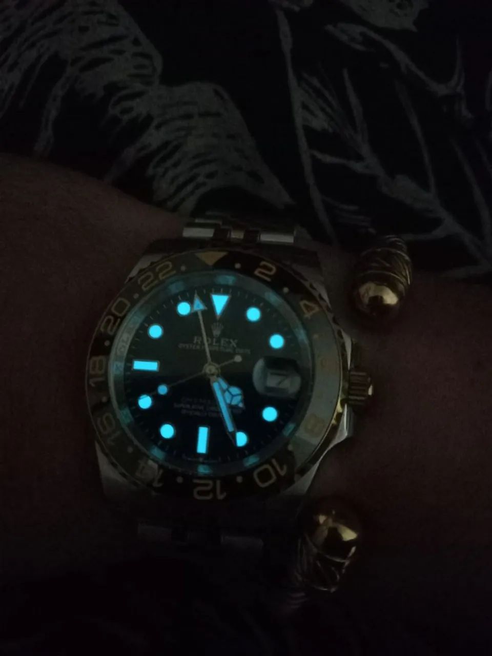 Relógio ROLEX GMT MASTER II GOLD IRON AUTOMÁTICO - Foto 3