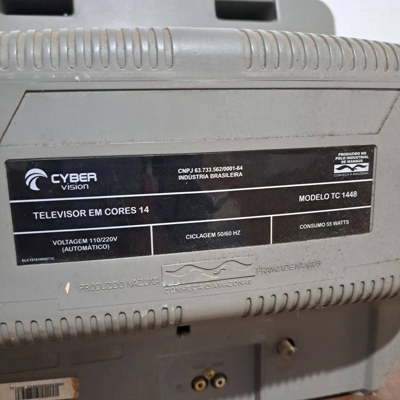 TV Cyber 14 Polegadas com AV Funcionando - Foto 4