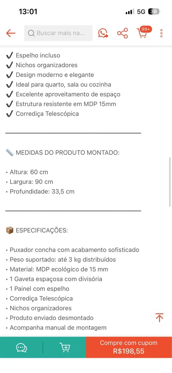 Penteadeira nova 