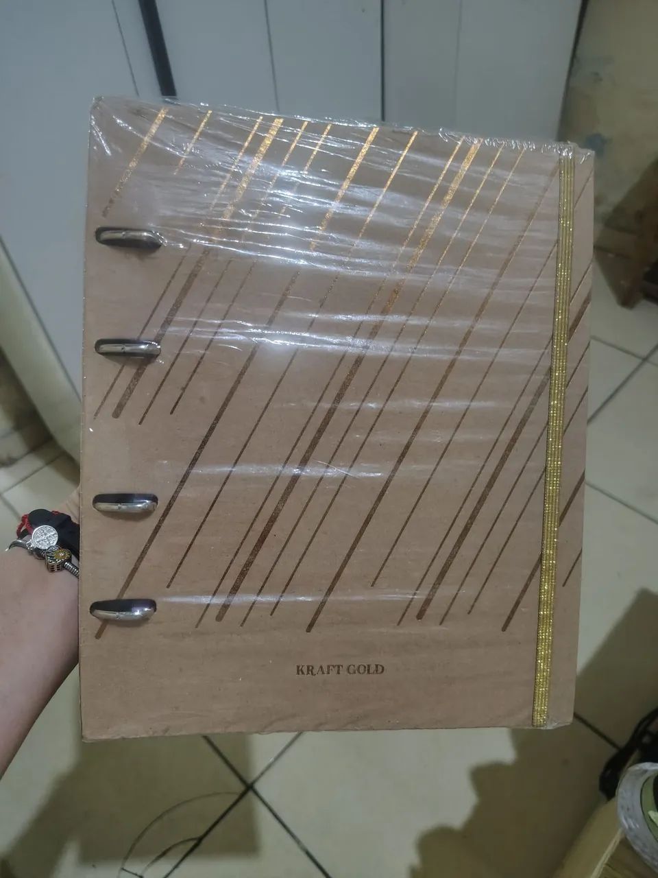 Caderno Argolado papel kraft