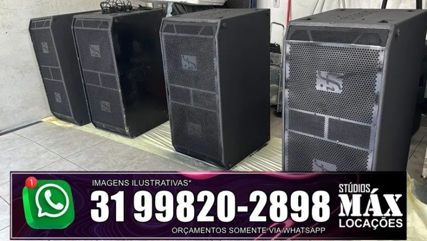 Aluguel de caixas sub grave ativas para eventos em geral - Foto 3