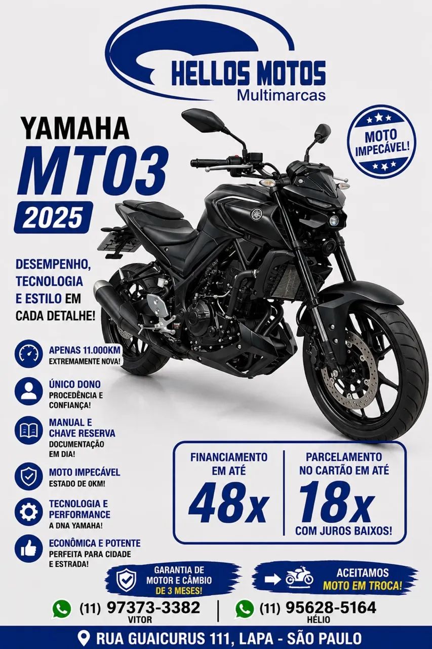 Yamaha MT-03 300 cc 