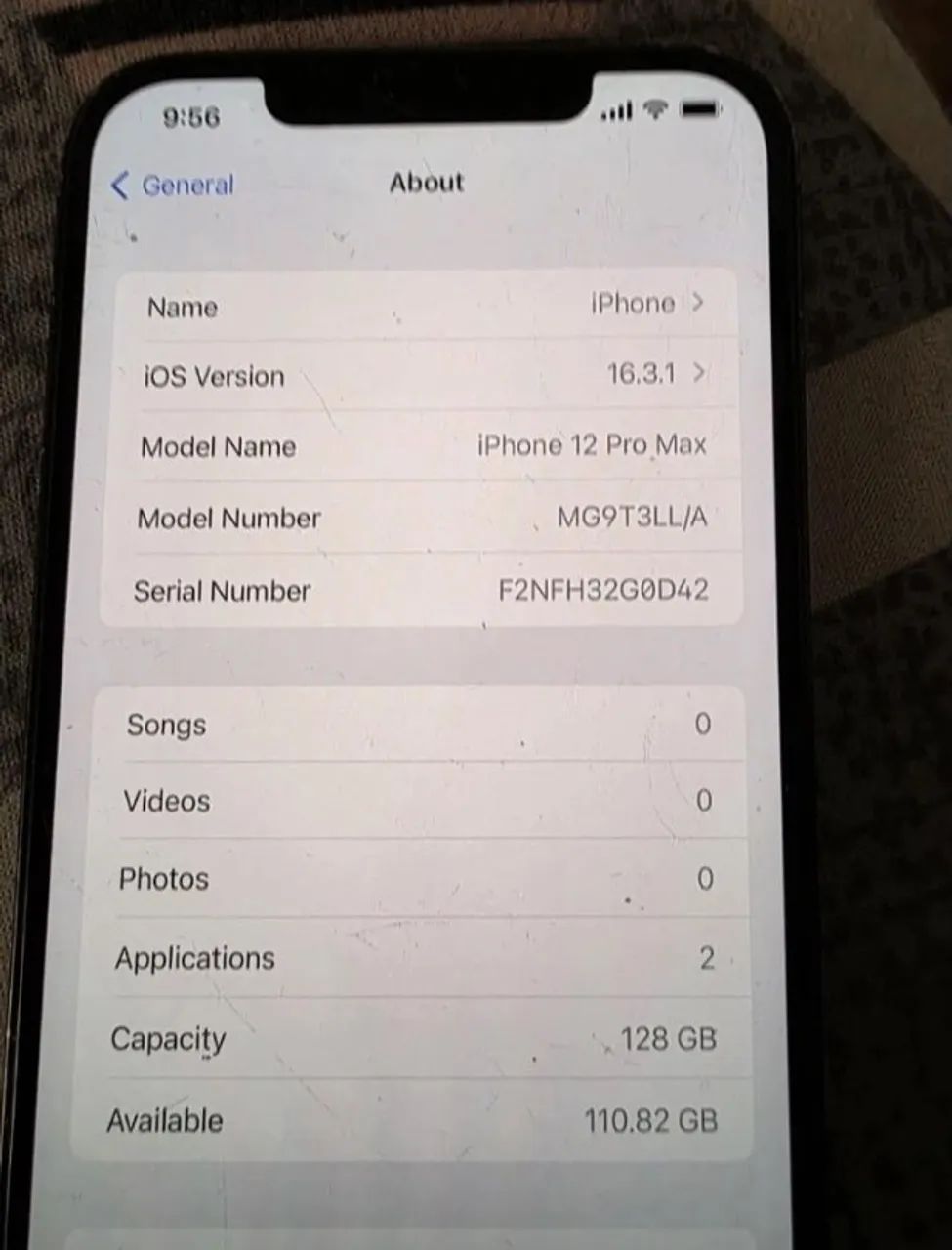 iPhone 12 Pro Max ios 16