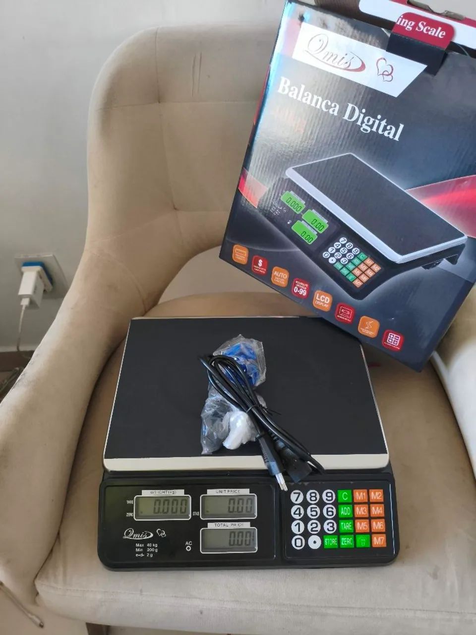 Balança 40 kg comercial Max preta  - Foto 2