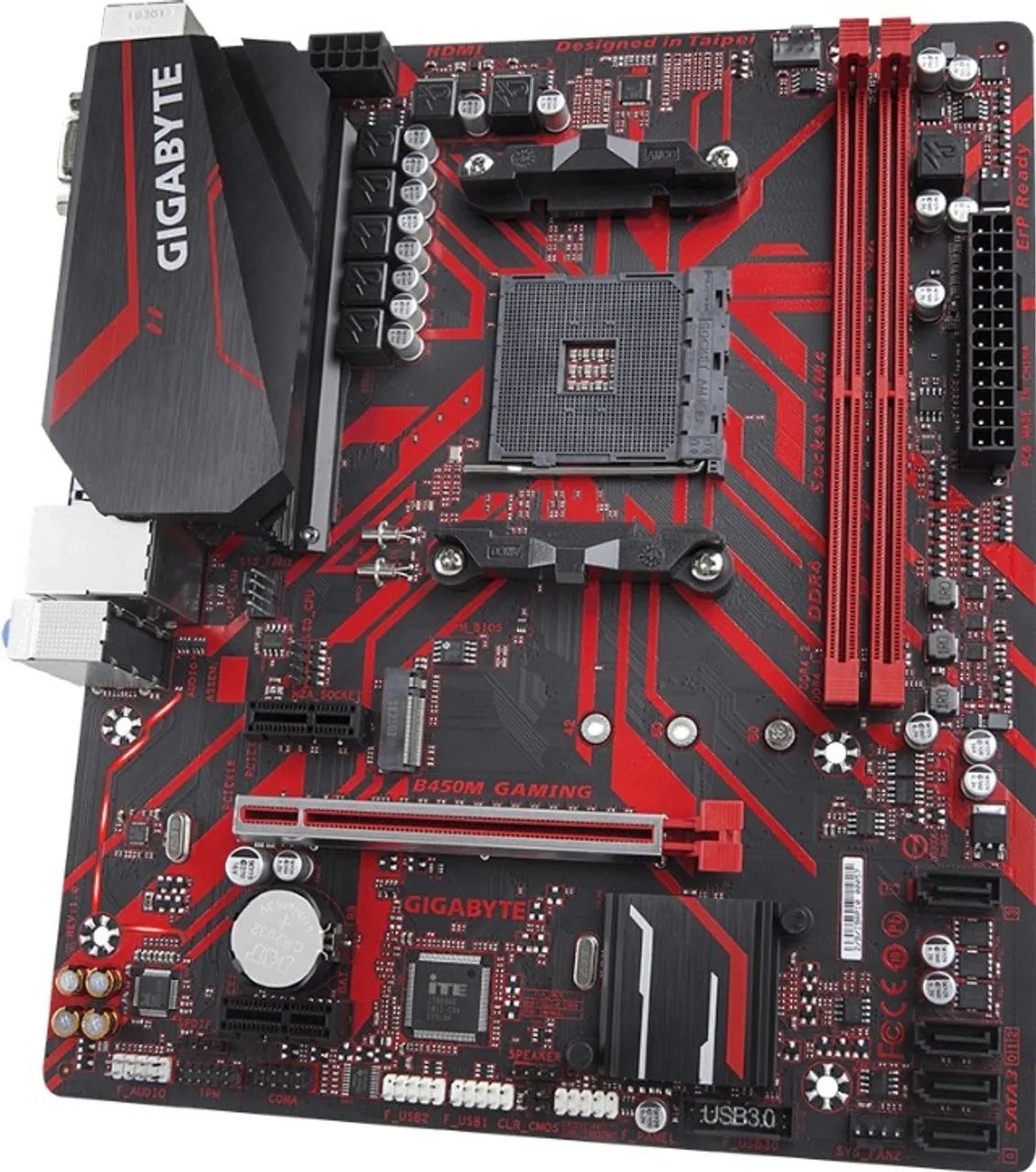 Placa mãe Gigabyte B450M Gaming - Foto 2