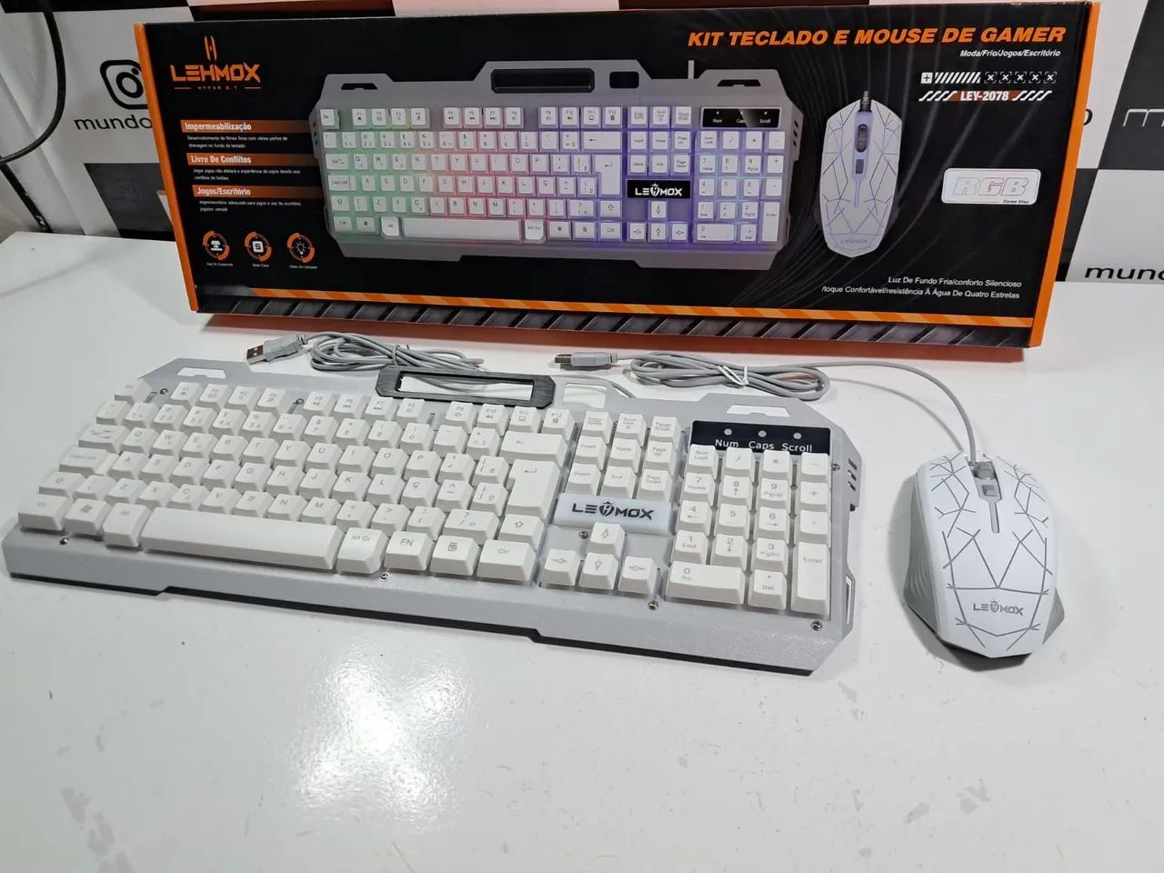 Teclado e Mouse  Gamer RGB - Foto 2