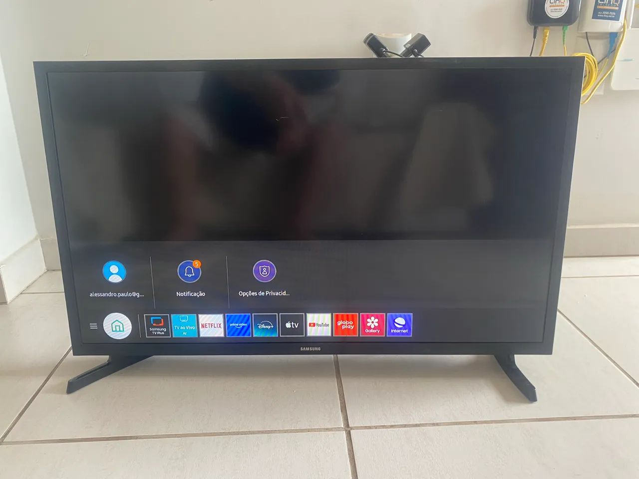 Tv led 32 polegadas Samsung Tizen Smartv entrega 