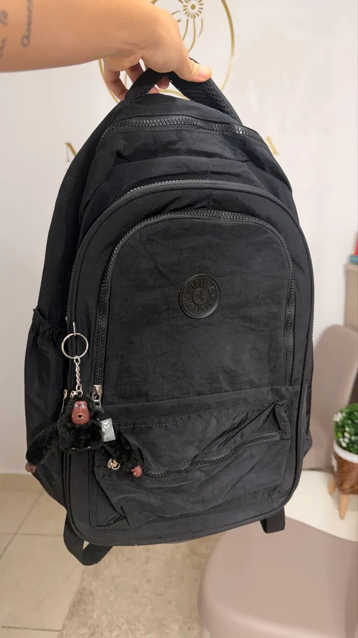 Mochila Kipling preta