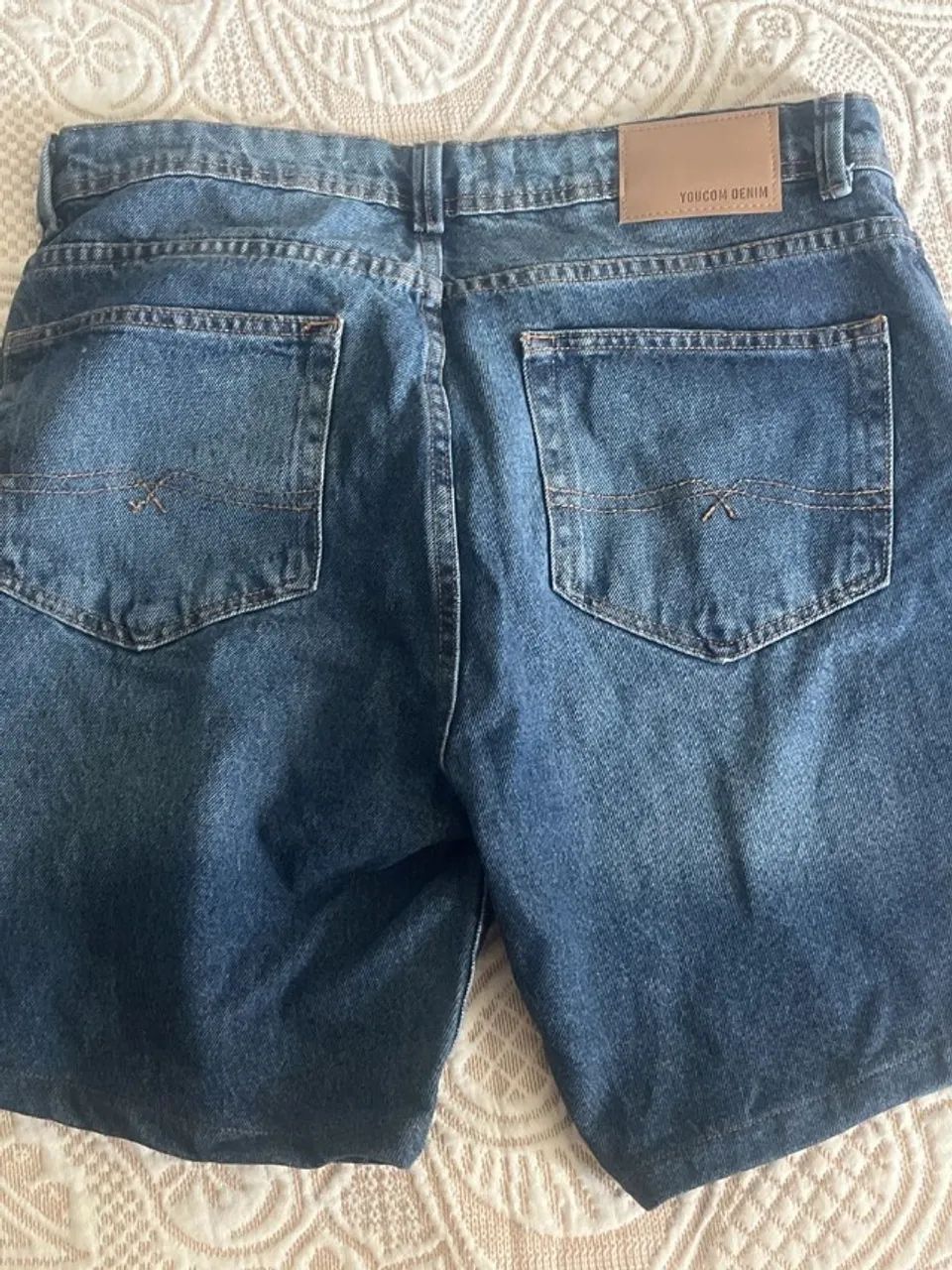 bermuda jeans youcom azul 44 - Foto 2