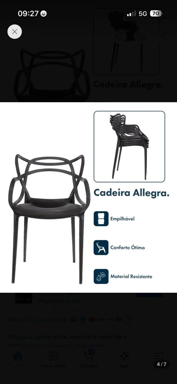 Conjunto de cadeiras alegra  - Foto 2