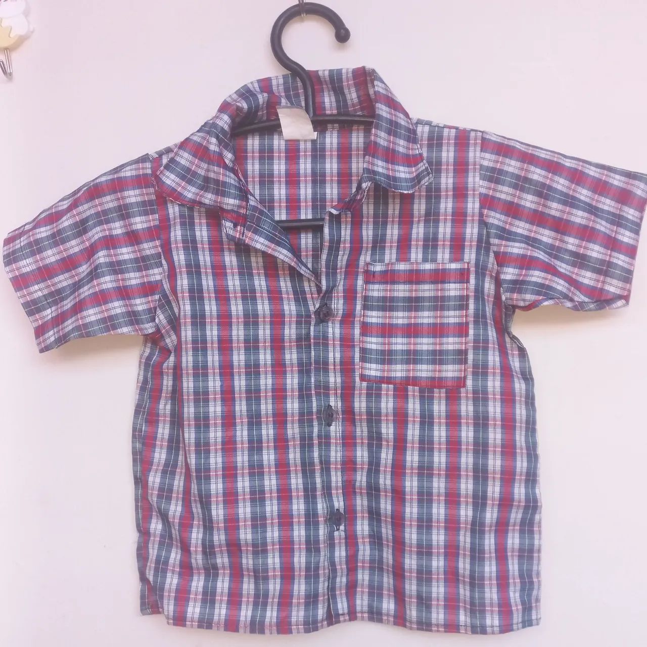 Camisa xadrez infantil 