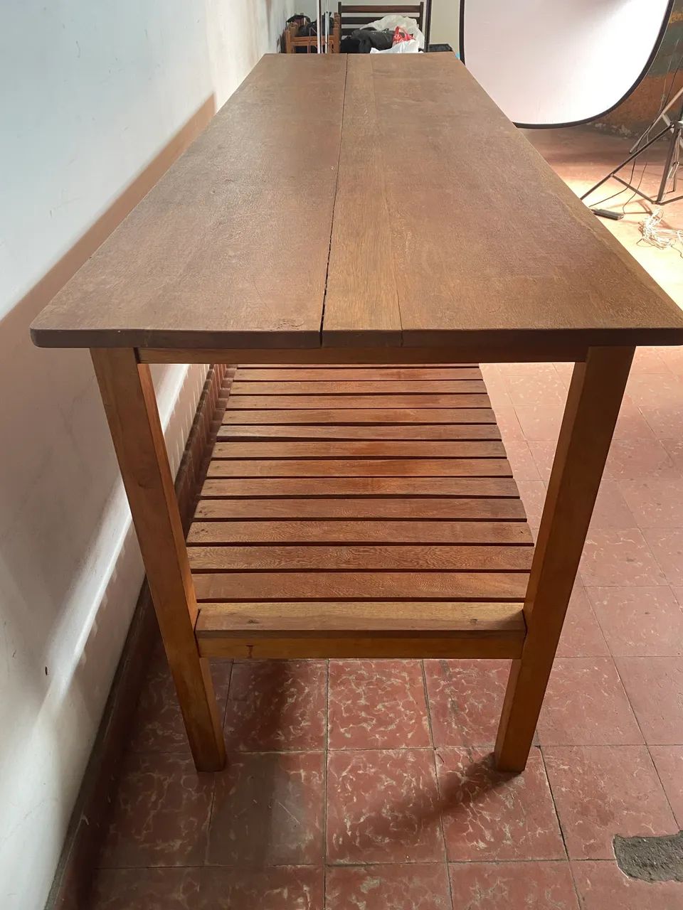 Mesa/Bancada  2,19m x 0,66m com Prateleira - Foto 2