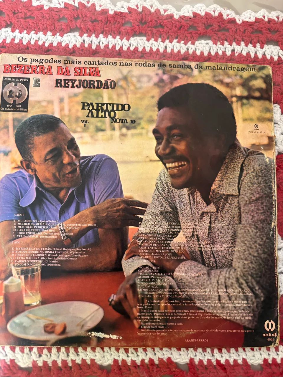 Disco Vinil Berra da Silva e Rei Jordão  - Foto 2