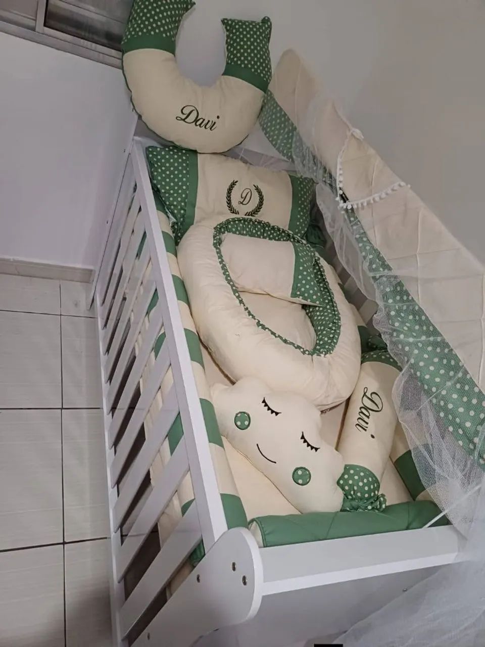 KIT BERÇO COMPLETO PERSONALIZADO - DAVI