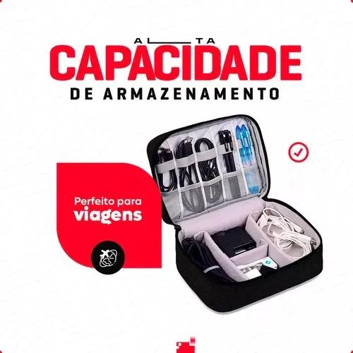 Bolsa organizadora de cabos (entregamos) - Foto 2