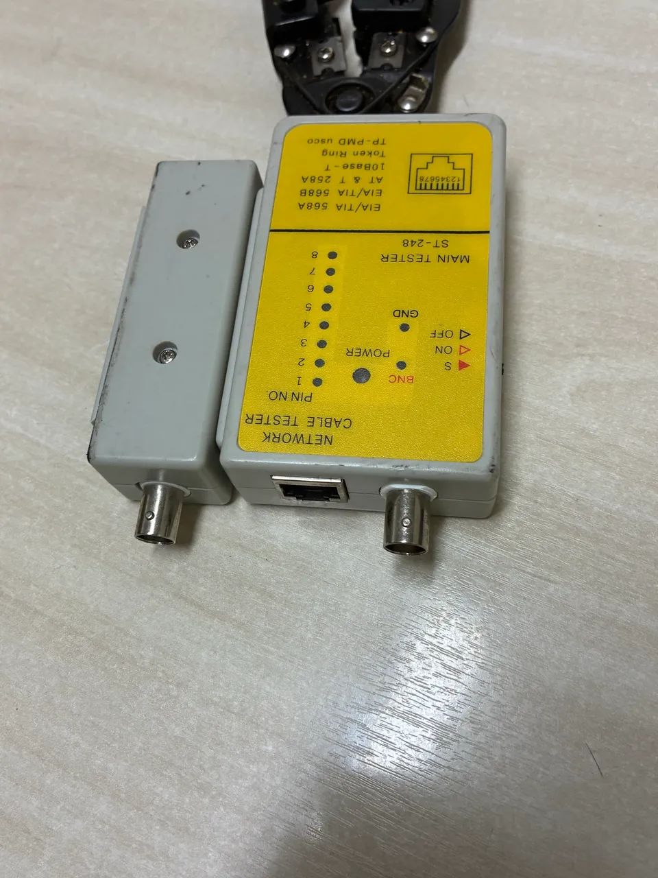 switches lote de rede  e hdmi e teste com alicate fixação - Foto 4