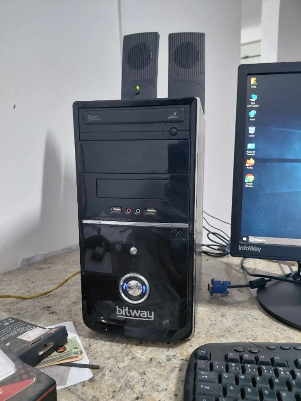Cpu - Pc Intel Core 2 Duo Hd 500 Ram 4Gb DDr3 Testado Funcionando Direitinho