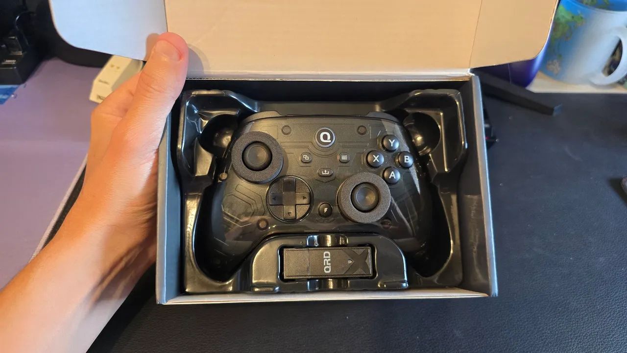 Controle wireless QRD Ferrox M5 para Xbox Series S/X, Xbox One, Nintendo Switch e PC