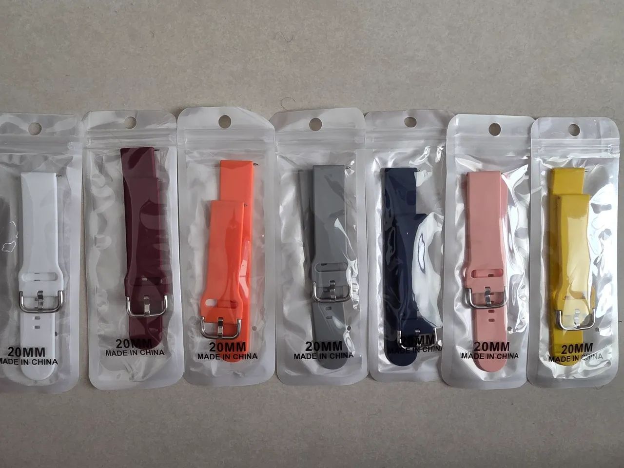 Pulseira 20mm para SmartWatch - Diversas cores.