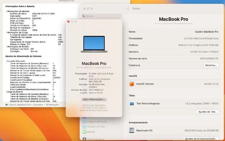MacBook Pro 2017 Touch Bar (i5/16g/256g) 13,3 Polegadas - Foto 4