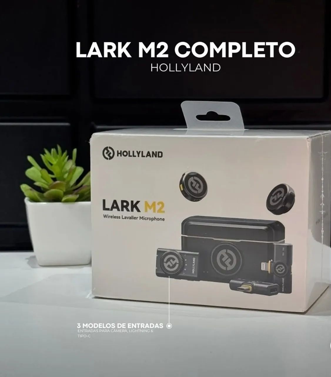 Microfone Hollyland Lark M2 Combo Completo Original 