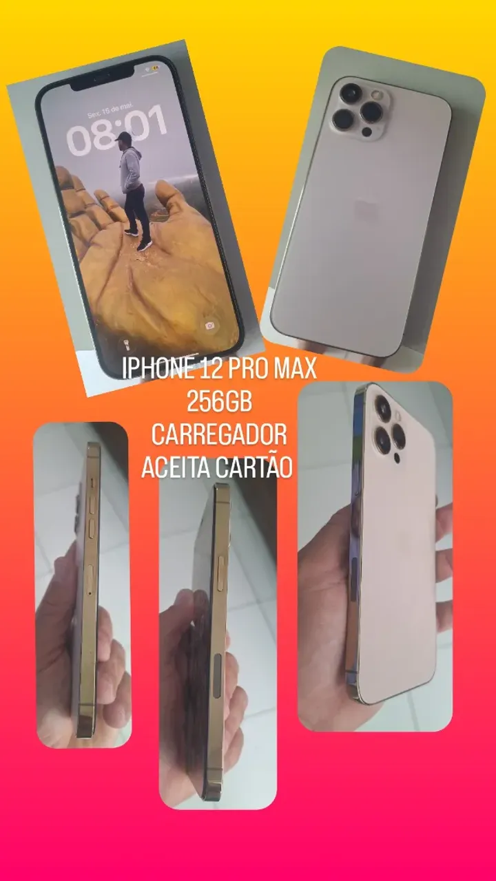 iPhone 12 Pro Max 256GB - Celulares e Smartphones - Paratibe, João