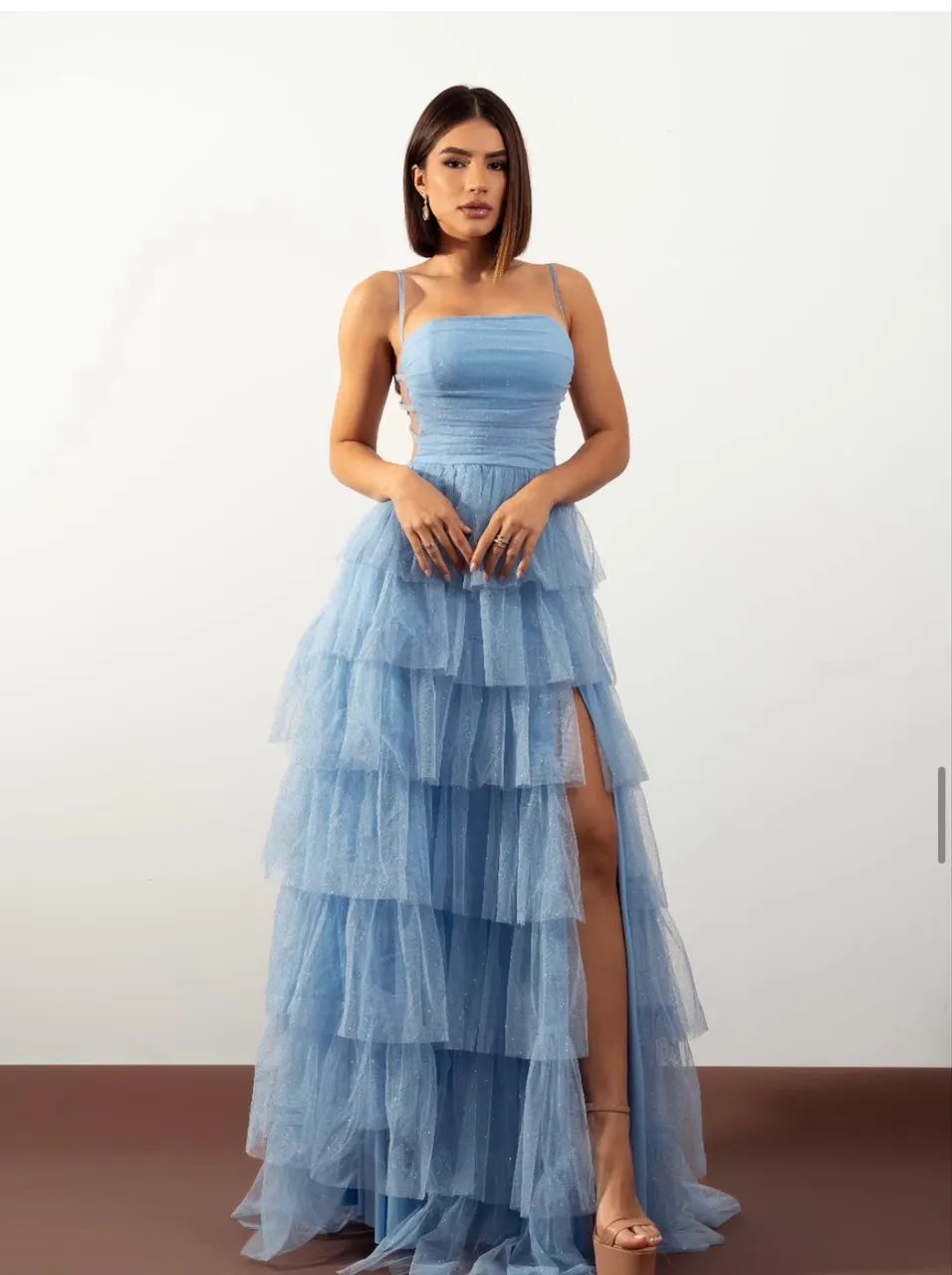 Vestido festa azul serenity