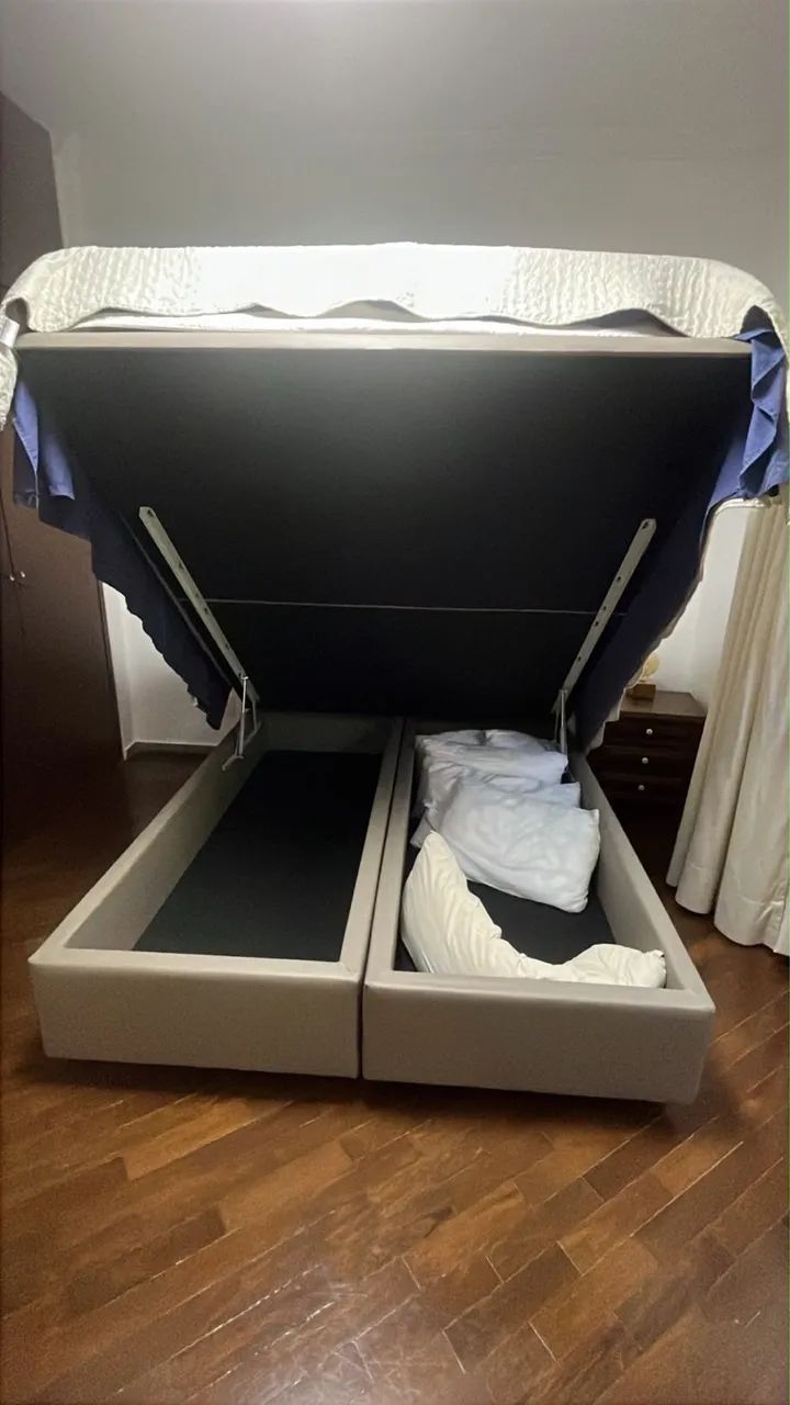 Cama Box Baú Casal + Colchão Simmons Madison - Foto 3