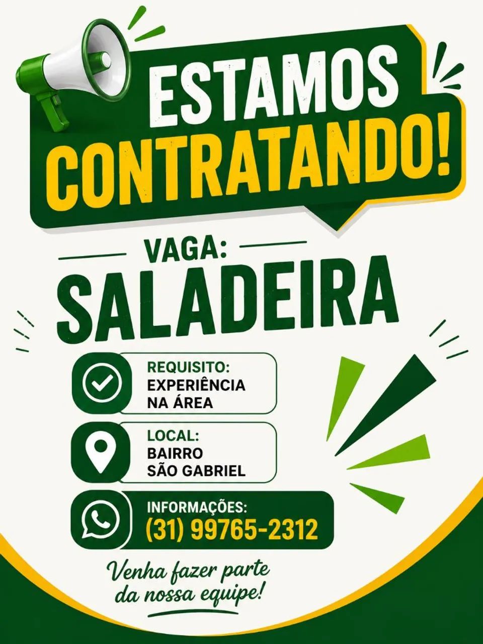 Estamos contratando 