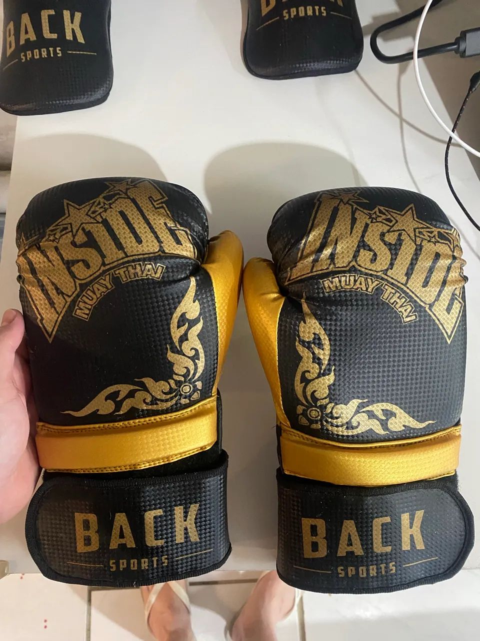 Kit luva e caneleira Muay Thai  - Foto 3