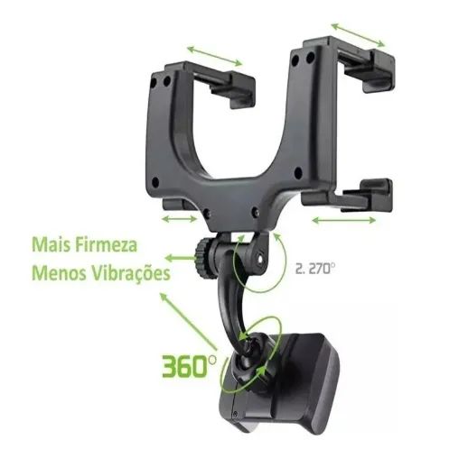 Suporte De Celular Carro Apoiador Veicular Retrovisor - Foto 5
