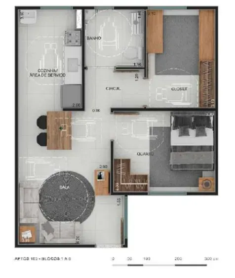 PLANTA 43m²