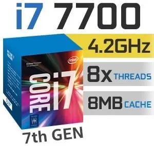 Processador i7 7700 4 Núcleos 8 Threads 3.6 a 4.2GHZ LGA1151