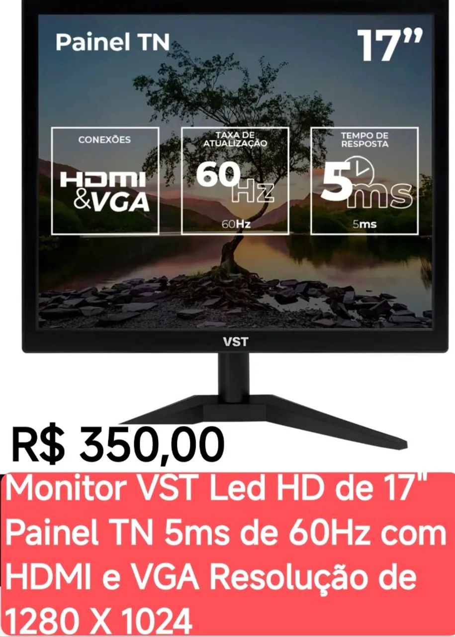 Monitor Led de 17 "