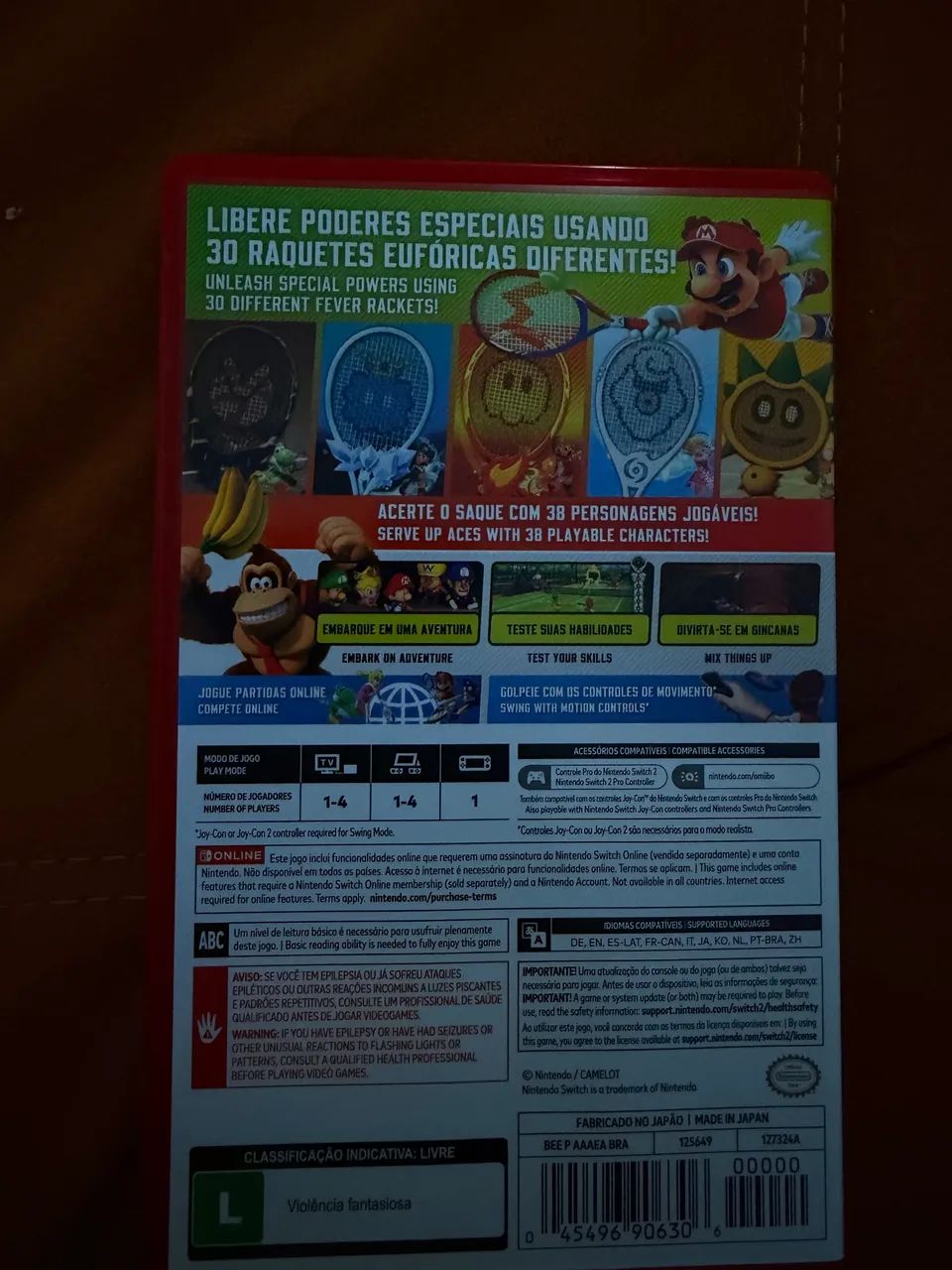 Mario Tennis Fever - Switch 2 - Consoles de Vídeo Game - Mineiros ...