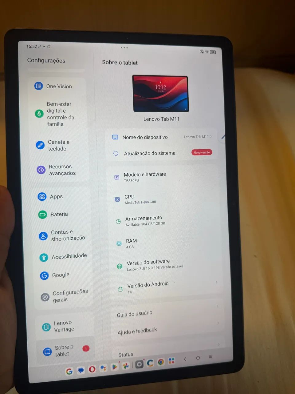 Tablet Lenovo M11 com caneta, caixa e cabos. - Foto 5
