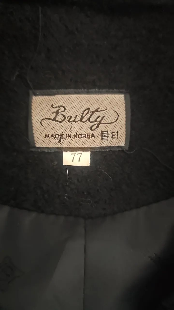 Sobretudo Lã Importado Coreano Premium Preto Pelo M  - Foto 3