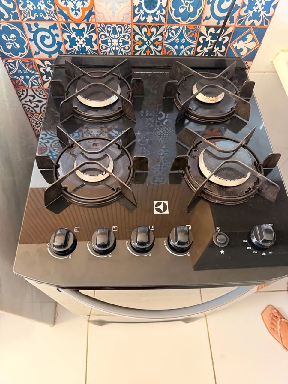 Fogão Electrolux tampo de vidro 